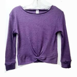 Carter's Purple Ribbed Long Sleeves Top Size 10 Yrs Old New